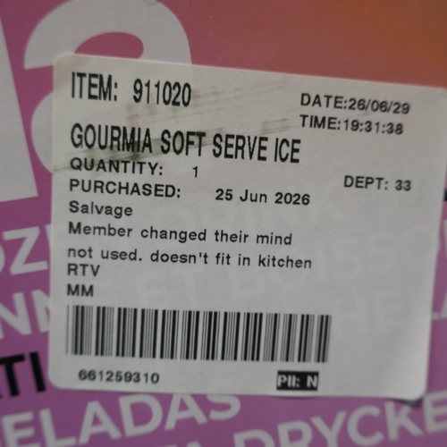 6009 - A Gourmia soft serve ice cream maker, original RRP £119.99 + VAT (394-131) *This lot is subject to V... 