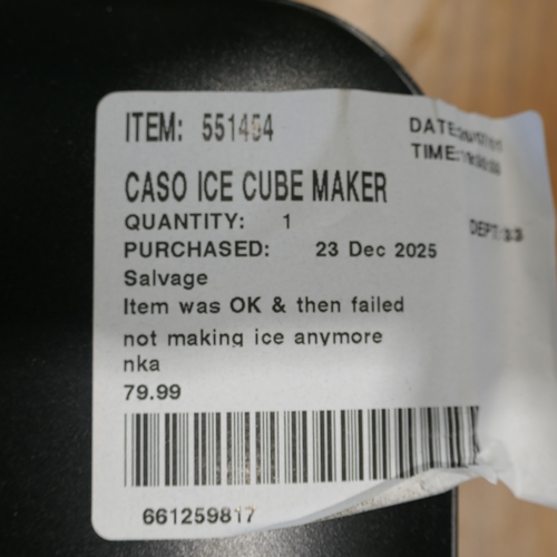6011 - A Caso Icechef compact ice cube maker and an Ottlite colour changing  LED desk lamp  (394-120,134) *... 