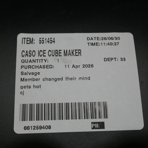 6013 - A Caso Icechef compact ice cube maker  (394-119) *This lot is subject to VAT