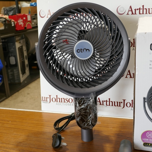 6014 - A CTM dual height tilt & swing oscillating fan (394-128) *This lot is subject to VAT
