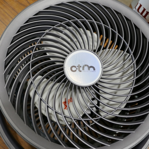 6014 - A CTM dual height tilt & swing oscillating fan (394-128) *This lot is subject to VAT