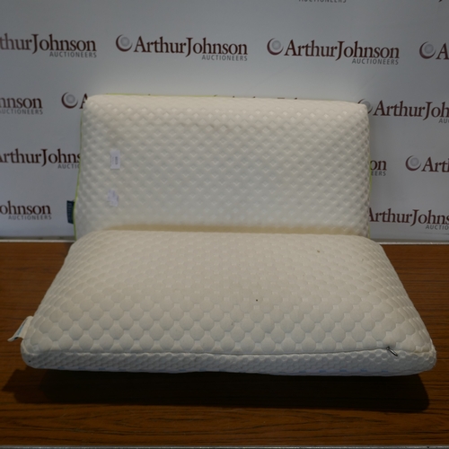 6019 - A Snuggledown bliss bamboo memory foam pillow and a Sleep Renew memory foam cooling pillow,  (394-92... 