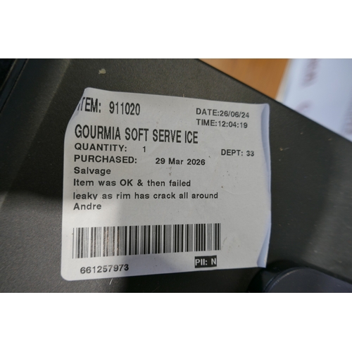6037 - A Gourmia soft serve ice cream maker , original RRP £119.99 + VAT (394-16) *This lot is subject to V... 