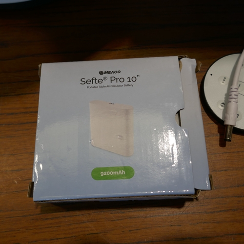 6038 - A Meaco Sefte 10” Pro desk top air circulator with battery and remote (394-113) *This lot is subject... 