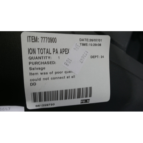 6044 - An Ion Total PA Apex speaker with microphone, original RRP £149.99 + VAT (394-108) *This lot is subj... 