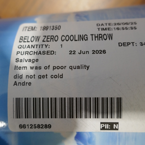6057 - A Below Zero cooling throw, (394-22) *This lot is subject to VAT