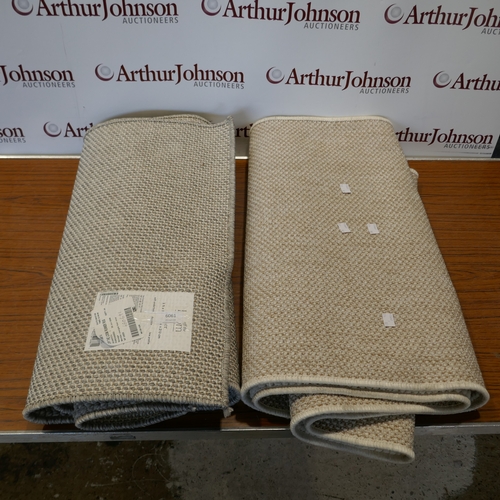 6061 - Two Off the Loom runner rugs,   (394-103,284) *This lot is subject to VAT
