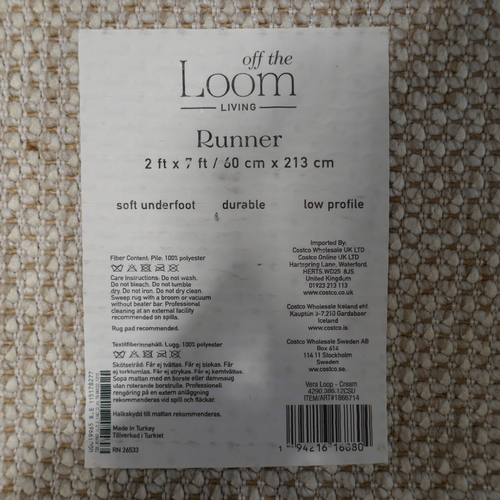 6061 - Two Off the Loom runner rugs,   (394-103,284) *This lot is subject to VAT