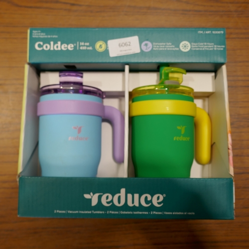 6062 - Four stainless steel Reduce Coldee 14oz mugs (394-100,101) *This lot is subject to VAT
