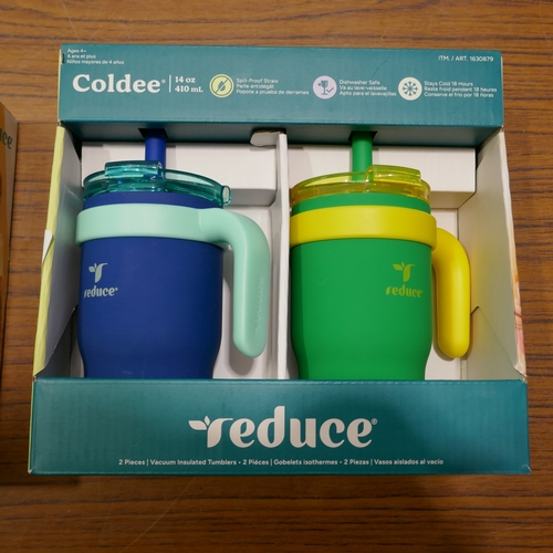 6062 - Four stainless steel Reduce Coldee 14oz mugs (394-100,101) *This lot is subject to VAT
