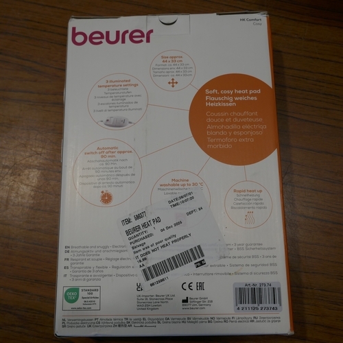 6063 - A Beurer heat pad and an Ottlite colour changing  LED desk lamp   (394-94,102) *This lot is subject ... 