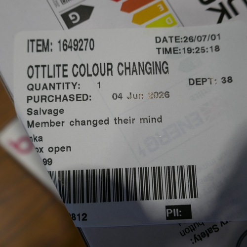 6063 - A Beurer heat pad and an Ottlite colour changing  LED desk lamp   (394-94,102) *This lot is subject ... 