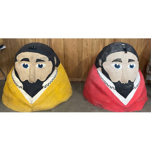 47 - It's A Knockout (TV Memorabilia) ; A set of four large King overhead costumes, h - 100cms approx. Pl... 