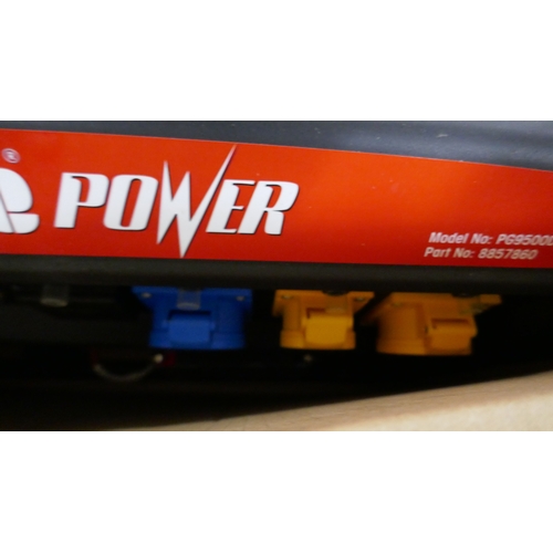 5001 - A boxed Clarke Power PG9500ADVES 8.5kw dual voltage (110V/230V) petrol powered generator  *This lot ... 