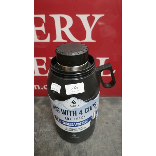 5009 - A Manna 64oz stack jug - black (399-369) *This lot is subject to VAT