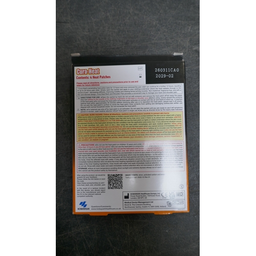 5010 - Three boxes of Cura-heat pain relief patches  (399-350) *This lot is subject to VAT