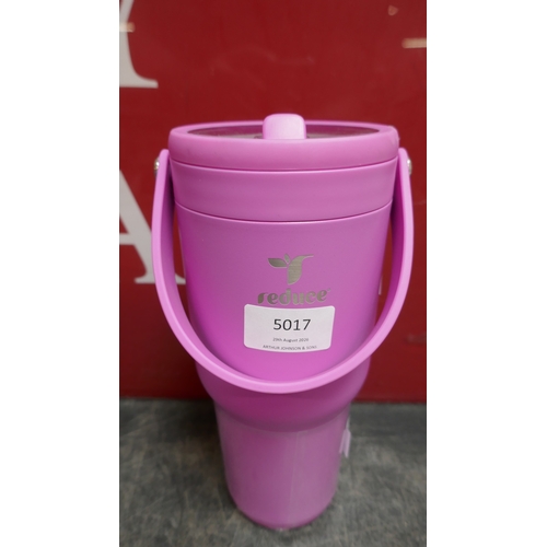 5017 - Two stainless steel Reduce mugs (399-30) *This lot is subject to VAT