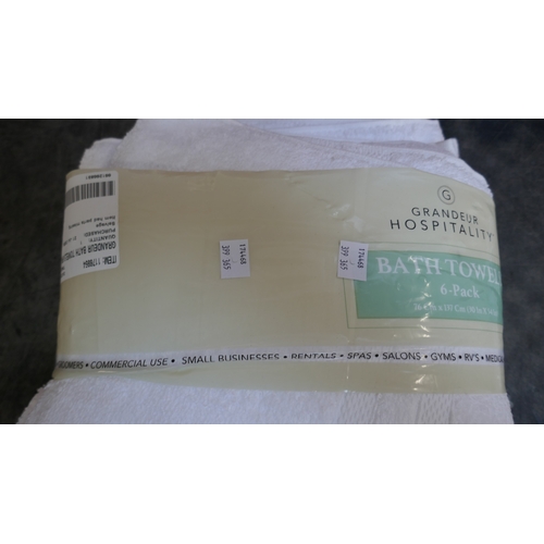 5032 - A pack of 5 Grandeur bath towels and a Pop & Load collapsible laundry basket (399-365,368) *This lot... 