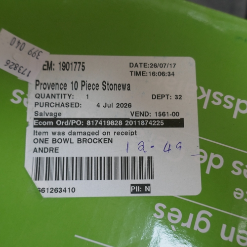 5034 - A Provence stoneware bowl set (399-40) *This lot is subject to VAT