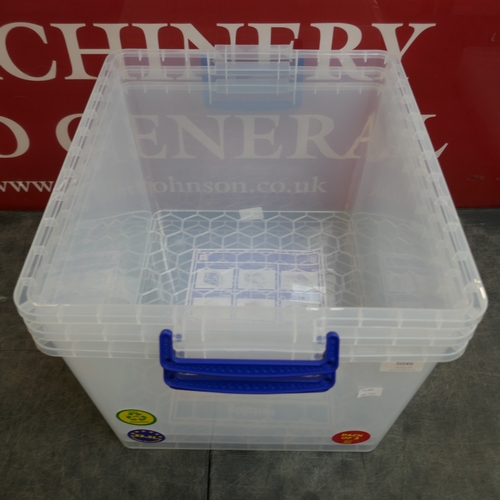 5046 - A set of 3 33.5L Really Useful storage boxes (399-177) *This lot is subject to VAT