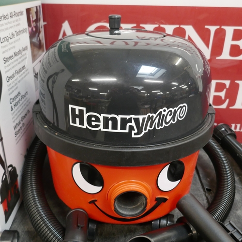 5060 - A Henry Micro hi-flo vacuum cleaner, RRP £139.99 + VAT (399-401) *This lot is subject to VAT