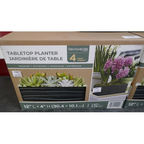 5063 - Two packs of 4 Multi Home tabletop planters (399-22,23) *This lot is subject to VAT