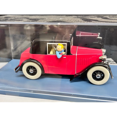 Two Herge Moulinsart Les Voitures de Tintin (The Cars of Tintin
