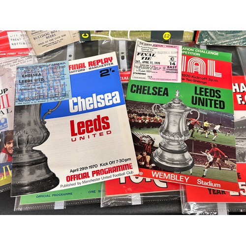 Football; a collection of programmes and ephemera, FA Cup Final ...