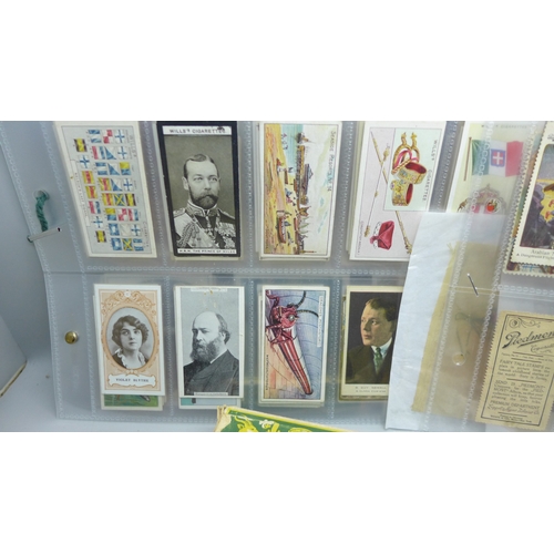 Collectors cards including Duke's Cigarettes, Singer advertising ...