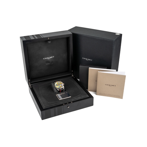 147 - FIFA Football World Cup interest . A rare limited edition platinum Chaumet Paris Dandy gentlemen's w... 