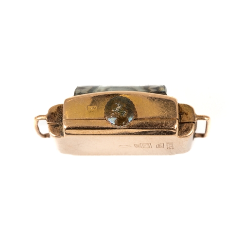 155 - An 18k yellow gold Titus ladies wristwatch case, lacking strap, total gross weight approx 7.3g