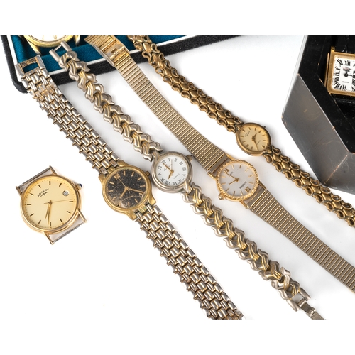 160 - A collection of wristwatches, including ladies and gent's, Lorus, Avia, Sekonda, Rotary etc; watch c... 