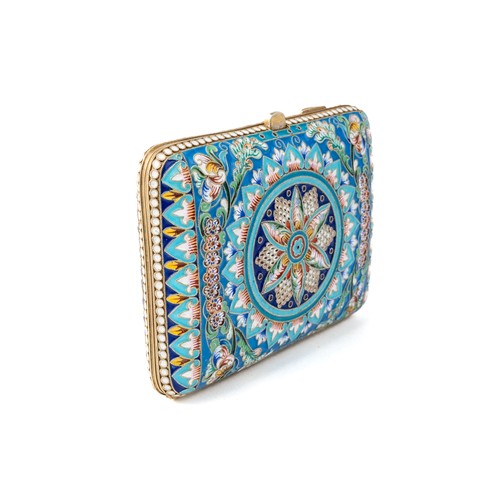 184 - An early 20th century Russian silver-gilt and cloisonné enamel cigarette case, rounded rectangular f... 