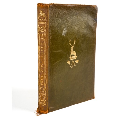 229 - A collection of leather bound novels by Jane Austen, published by F.M. Dent & Co circa 1904/1905, to... 