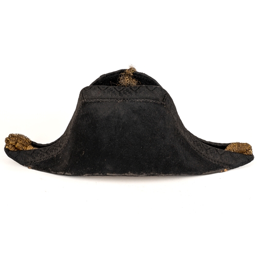 246 - An Edwardian British Naval Bicorn hat, by Gieves Ltd, Old Bond Street, London