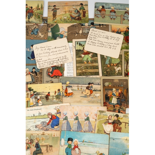 262 - A collection of approx 45 1920s and later postcards