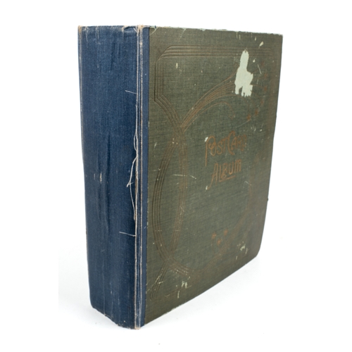 271 - A large post card album, containing approx 500 postcards and birthday cards, some hand tinted, circa... 