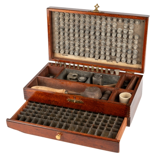 280 - Medical interest. Dr W M Sharp's Crown and bridge outfit, fitted in a mahogany case, marked 