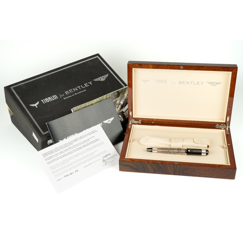 317 - TIBALDI: Bentley at Brooklands Sterling Silver Limited Edition 550 Rollerball Pen
Sterling silver ba... 