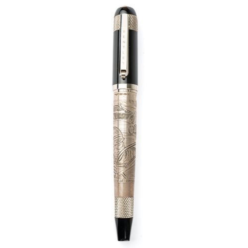 317 - TIBALDI: Bentley at Brooklands Sterling Silver Limited Edition 550 Rollerball Pen
Sterling silver ba... 