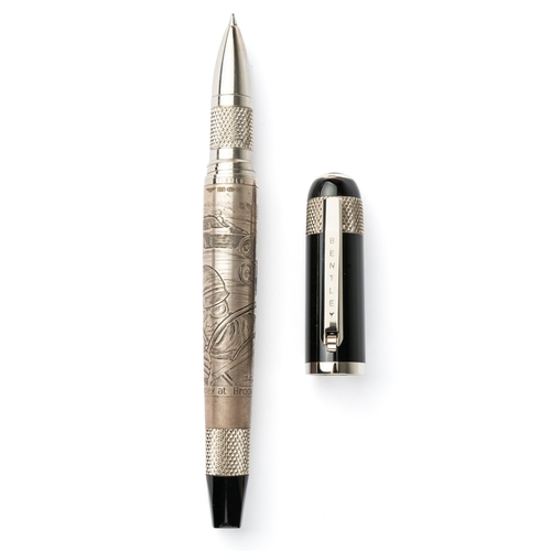 317 - TIBALDI: Bentley at Brooklands Sterling Silver Limited Edition 550 Rollerball Pen
Sterling silver ba... 