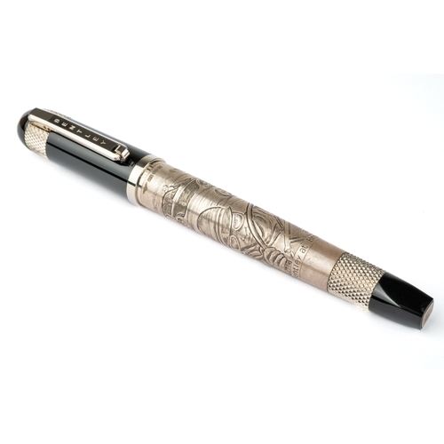 317 - TIBALDI: Bentley at Brooklands Sterling Silver Limited Edition 550 Rollerball Pen
Sterling silver ba... 