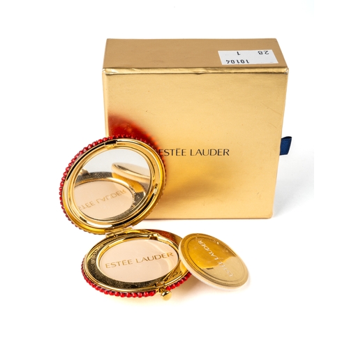 341 - Estee Lauder With Love compact, Lucidity, in original box pouch and paperwork, unused condition