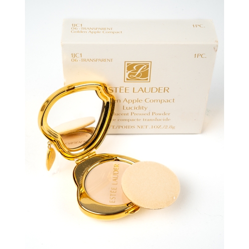 347 - Estee Lauder Golden Apple compact, Lucidity, in original box pouch, unused condition.