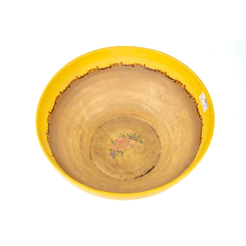 357 - Clarice Cliff for Wilkinson Ltd - a Pompadour pattern bowl, no. 633, 24cm in diam, 10.5cm high