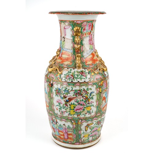 363 - A collection of Oriental porcelain including a large Cantonese famille rose vase; blue and white gin... 