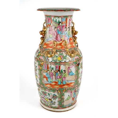 363 - A collection of Oriental porcelain including a large Cantonese famille rose vase; blue and white gin... 