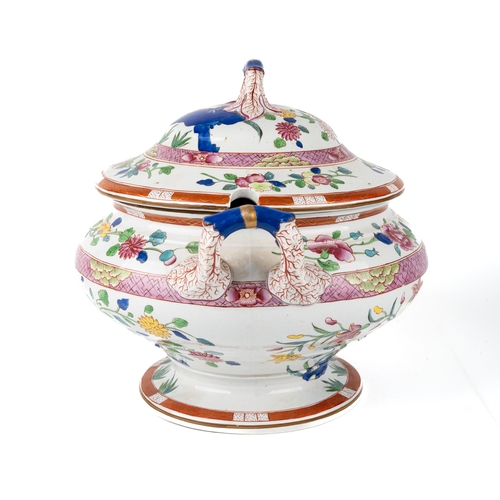 371 - A large Spode tureen and cover, impressed marks to base, 26cm high, 31cm wide