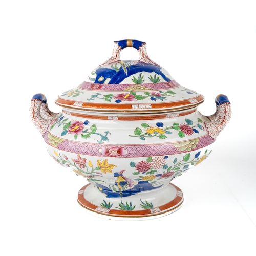 371 - A large Spode tureen and cover, impressed marks to base, 26cm high, 31cm wide