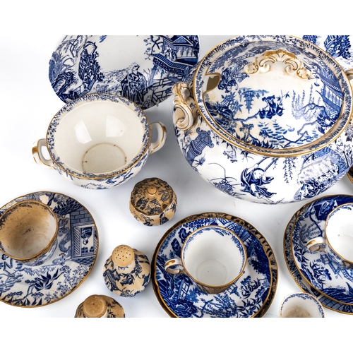 397 - A collection of Royal Crown Derby Mikado pattern porcelain, including six cups, five saucers, six si... 